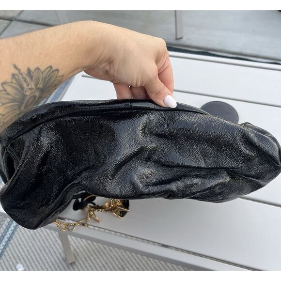 Juicy Couture Leather Embellished Y2K Boho Bag- OS - Black - Picture 5 of 16